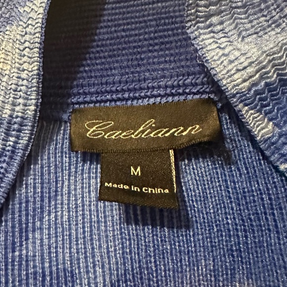 Caeliann Blue Ribbed Open Cardigan - Picture 3 of 4